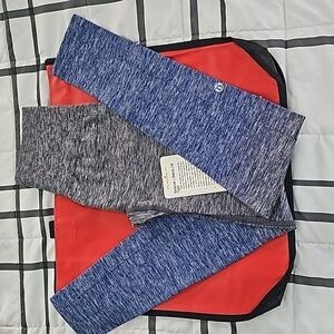 NWT Lululemon Balance Resist 7/8 Tight (25") Midnight Navy White Psychic Size 4